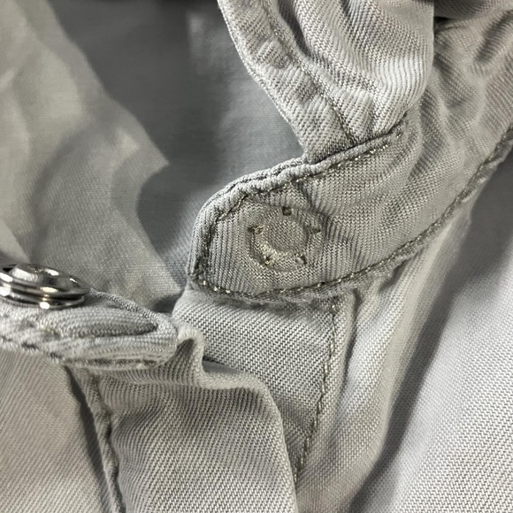 AllSaints Shirt Womens 4 Gray Irva Tencel Button Front Long Sleeve Top - Picture 2 of 7